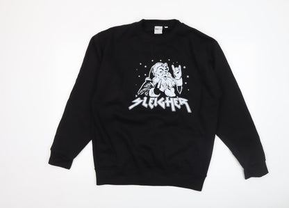 Mens UK Size M UCC Black Pullover Sweatshirt
