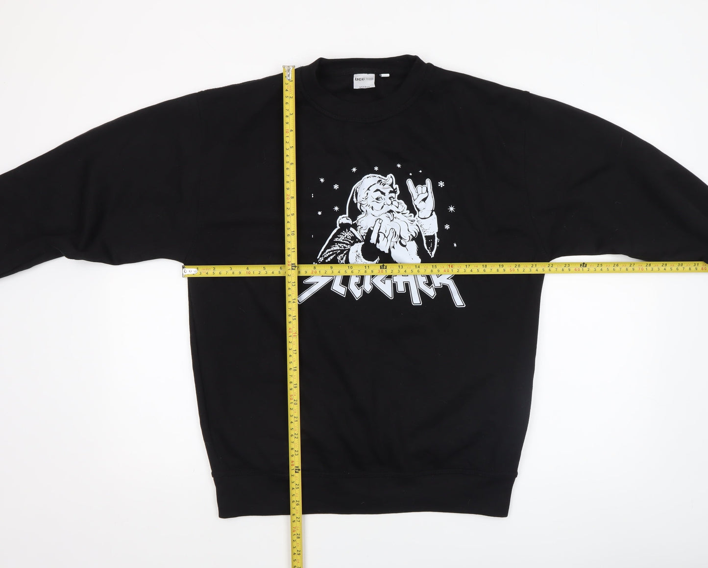 Mens UK Size M UCC Black Pullover Sweatshirt