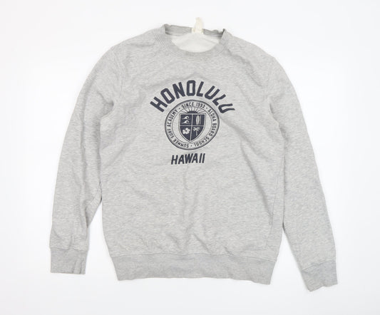 Mens UK Size S H&M Grey Pullover Sweatshirt