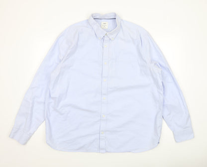Mens UK Collar Size 2XL Marks and Spencer Smart Blue  Dress Shirt
