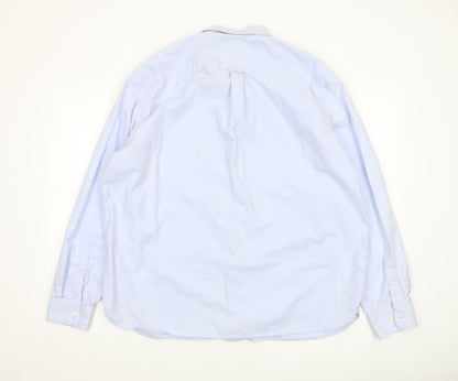 Mens UK Collar Size 2XL Marks and Spencer Smart Blue  Dress Shirt