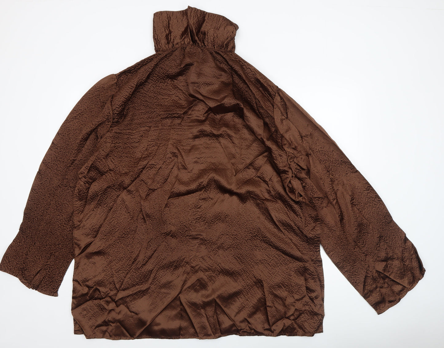 Womens UK Size M Roman Originals Brown Classic Button-Up