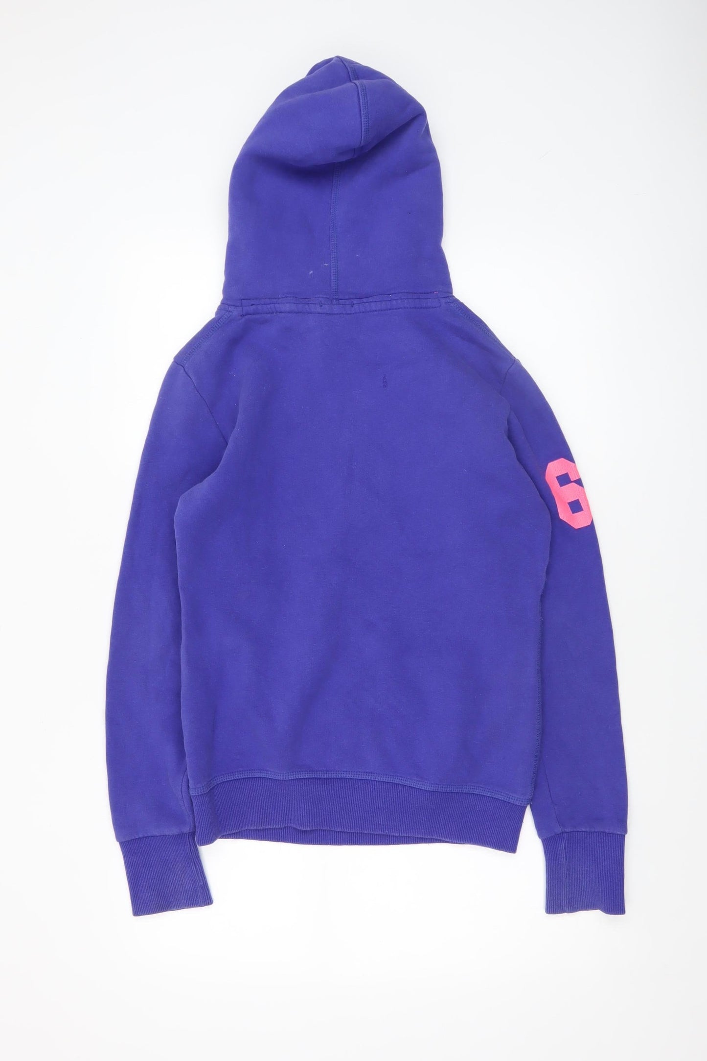 Womens UK Size S Superdry Purple Pullover Hoodie