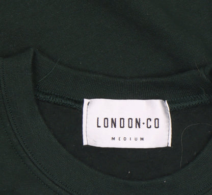 Mens UK Size M London Co Green Pullover Sweatshirt