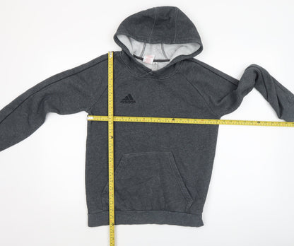 Boys UK Size 13-14 Years adidas Grey Pullover Hoodie
