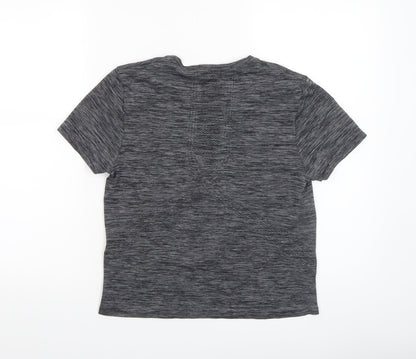 Womens UK Size S New Balance Grey Running & Jogging Gym & Training Fitness T-Shi
