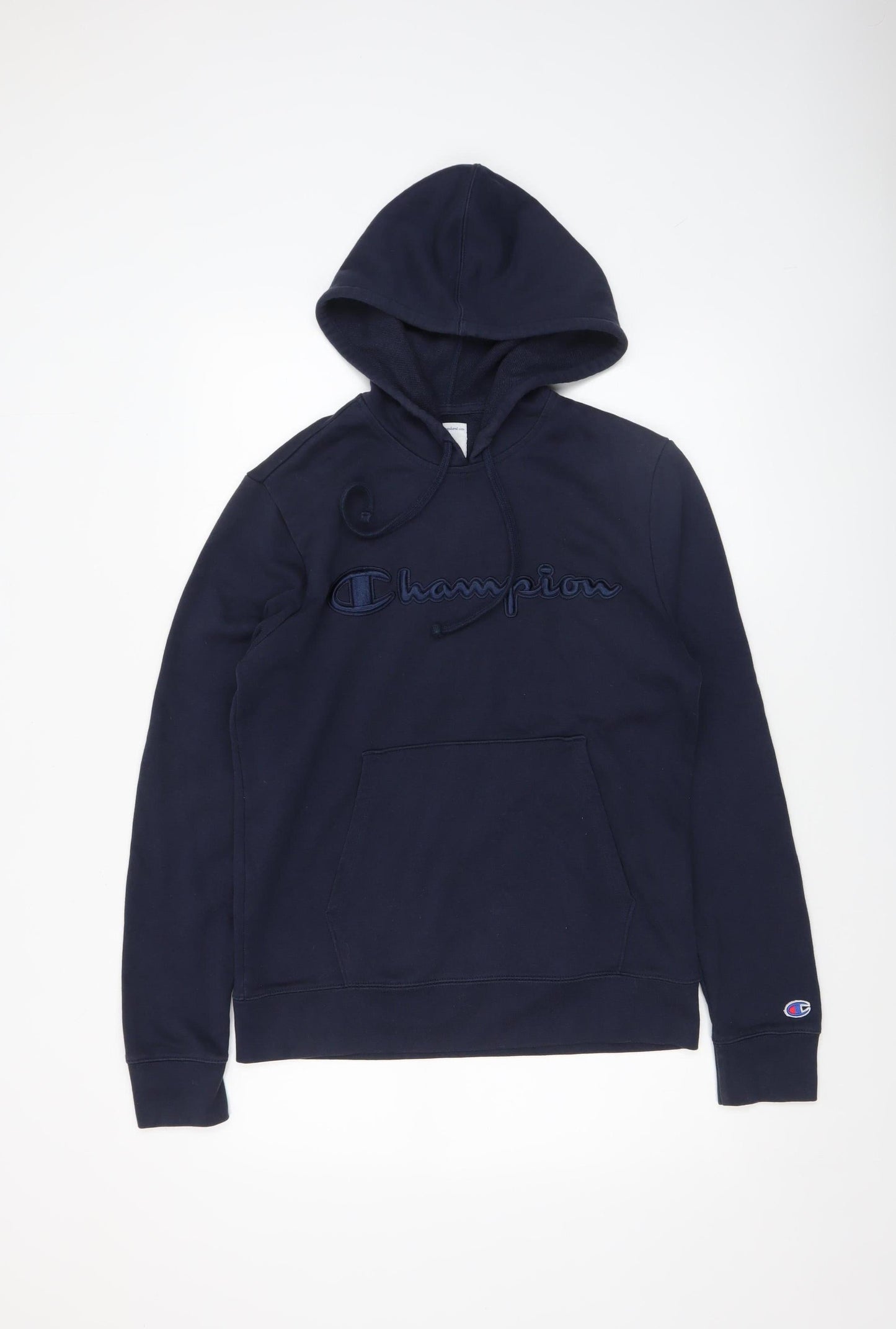 Mens UK Size S Champion Blue Pullover Hoodie