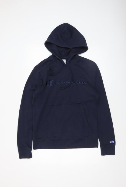 Mens UK Size S Champion Blue Pullover Hoodie