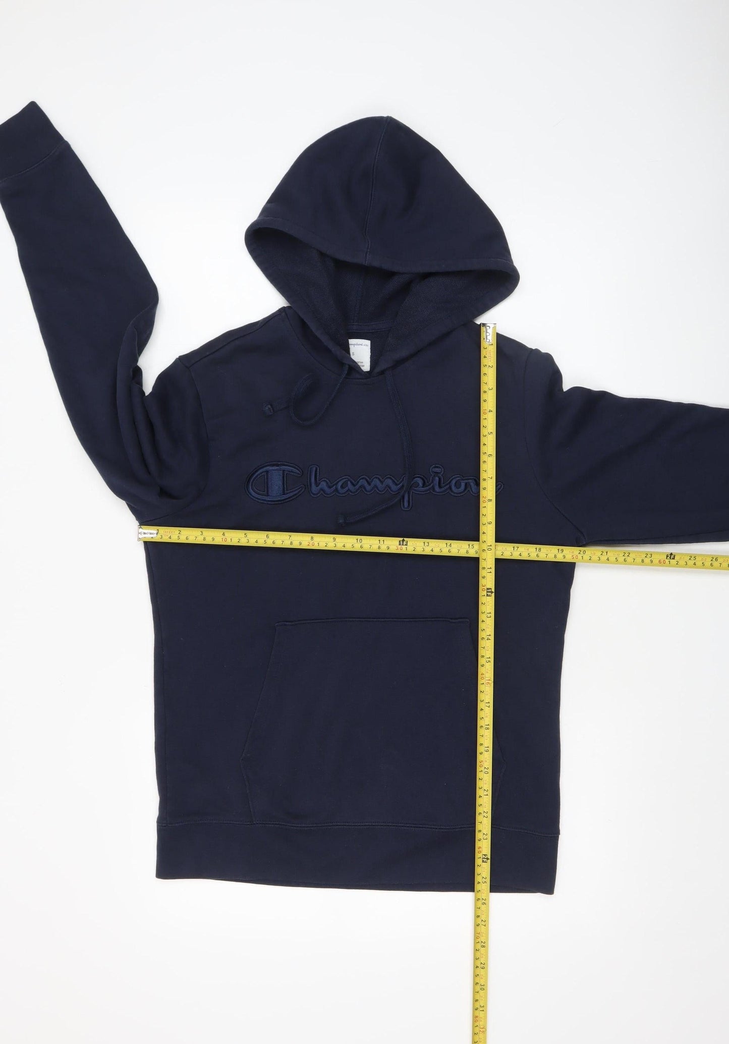 Mens UK Size S Champion Blue Pullover Hoodie