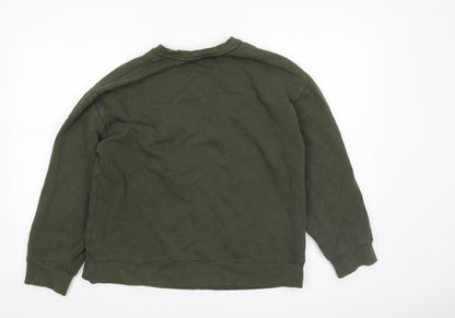 Womens UK Size S Zara Green Pullover Sweatshirt