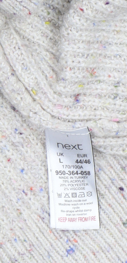 Womens UK Size L NEXT Beige Vest Jumper