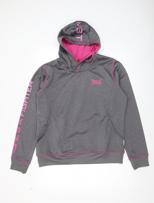 Womens UK Size 16 Everlast Grey Pullover Hoodie