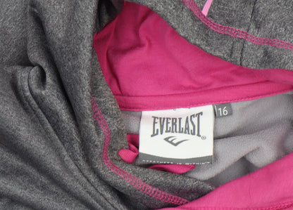 Womens UK Size 16 Everlast Grey Pullover Hoodie