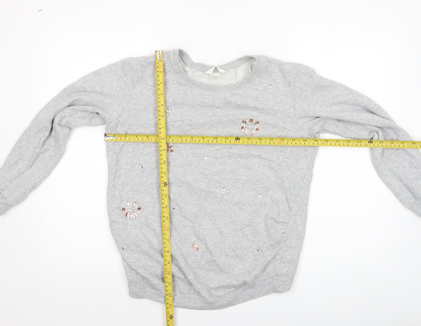 Womens UK Size 8 H&M Grey Pullover Sweatshirt