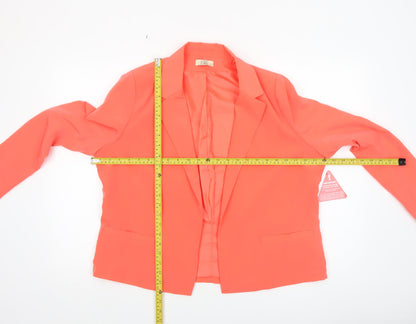 Womens UK Size 16 Love Label Regular Orange Blazer