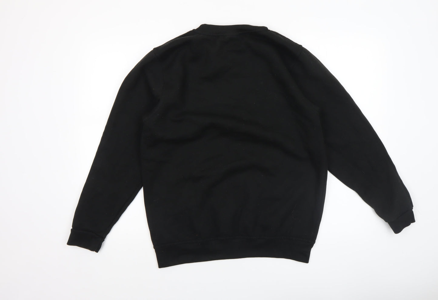 Mens UK Size M Uneek Black Pullover Sweatshirt