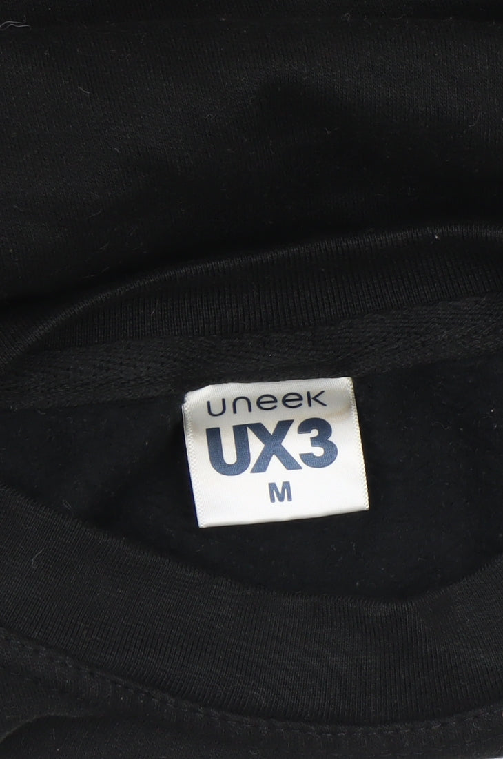 Mens UK Size M Uneek Black Pullover Sweatshirt