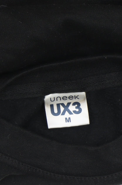 Mens UK Size M Uneek Black Pullover Sweatshirt