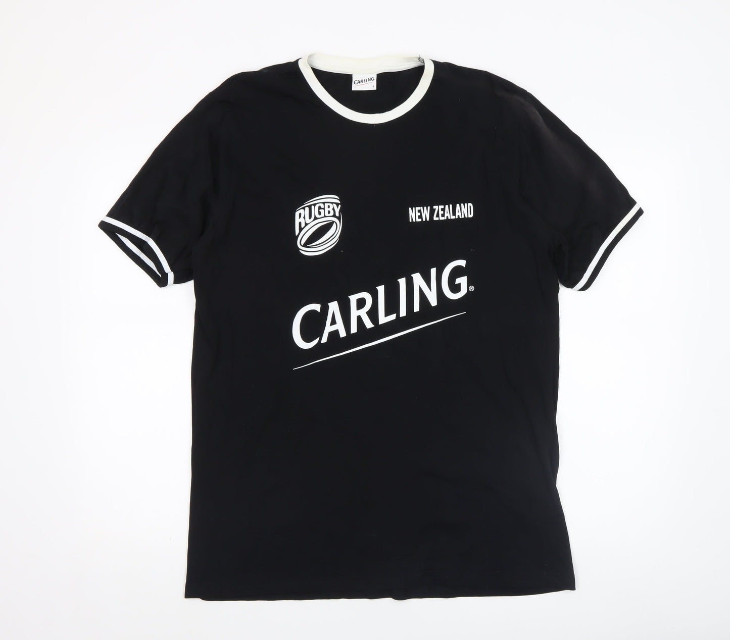 Mens UK Size L Carling Black  T-Shirt