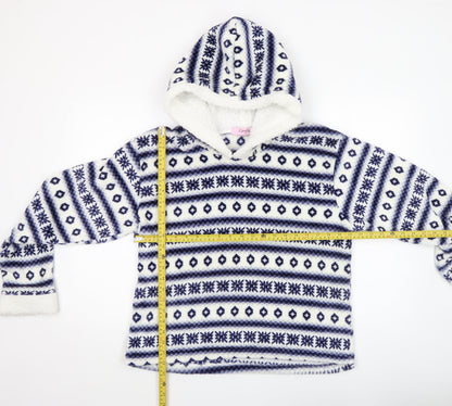 Teens UK Size 14/16 Camille Blue Pullover Hoodie