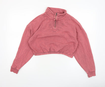 Womens UK Size M Topshop Pink Pullover Sweatshirt