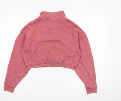 Womens UK Size M Topshop Pink Pullover Sweatshirt