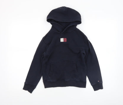 Boys UK Size 6-7 Years Tommy Hilfiger Blue Pullover Hoodie