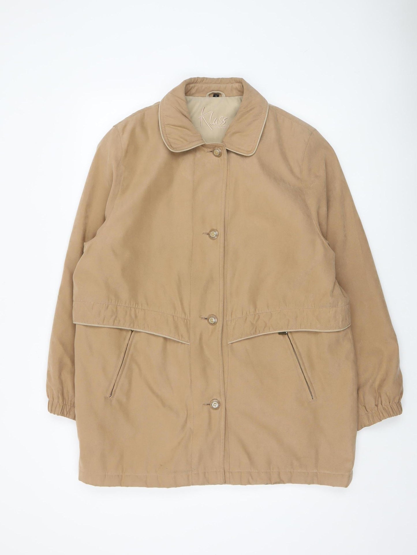 Womens UK Size 16 Klass Collection Beige Overcoat