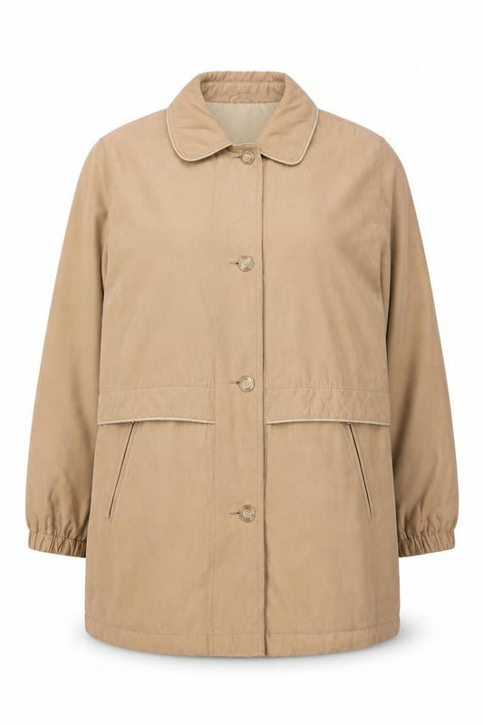 Womens UK Size 16 Klass Collection Beige Overcoat