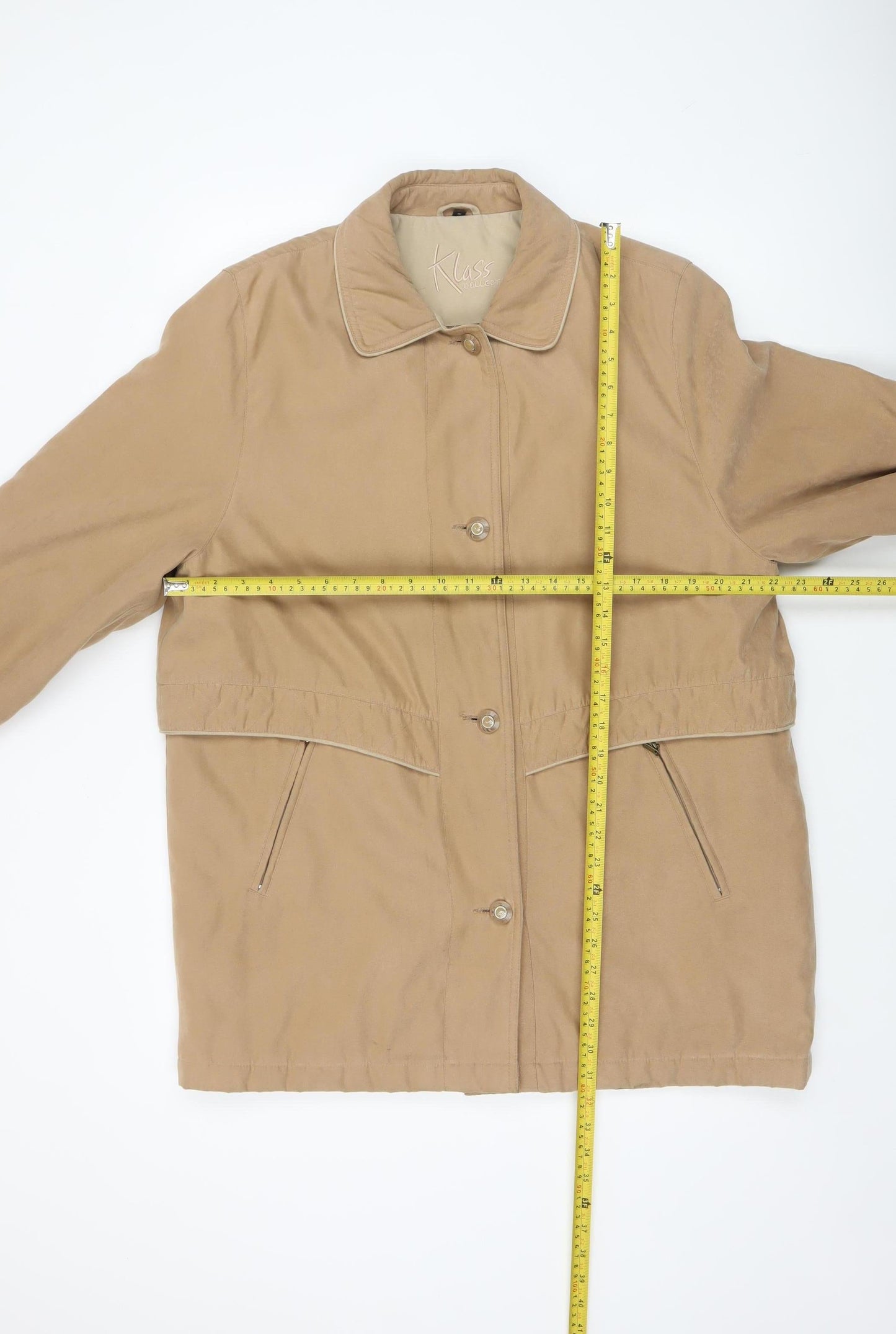Womens UK Size 16 Klass Collection Beige Overcoat
