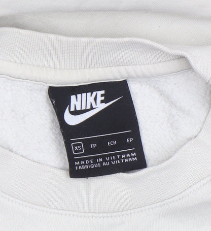 Womens UK Size XS Nike Beige Pullover Sweatshirt