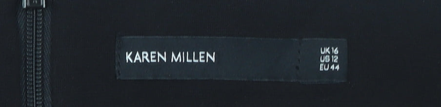 Womens UK Size 16 Karen Millen Straight & Pencil Jersey Skirt