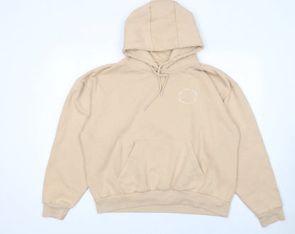 Womens UK Size 14 Pink Soda Sport Beige Pullover Hoodie