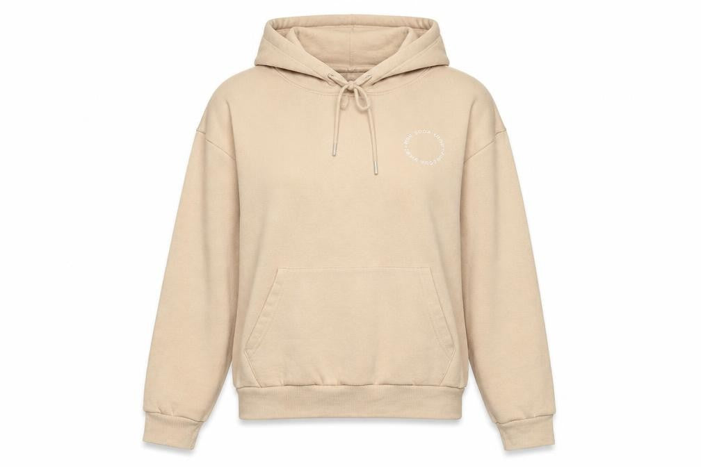 Womens UK Size 14 Pink Soda Sport Beige Pullover Hoodie