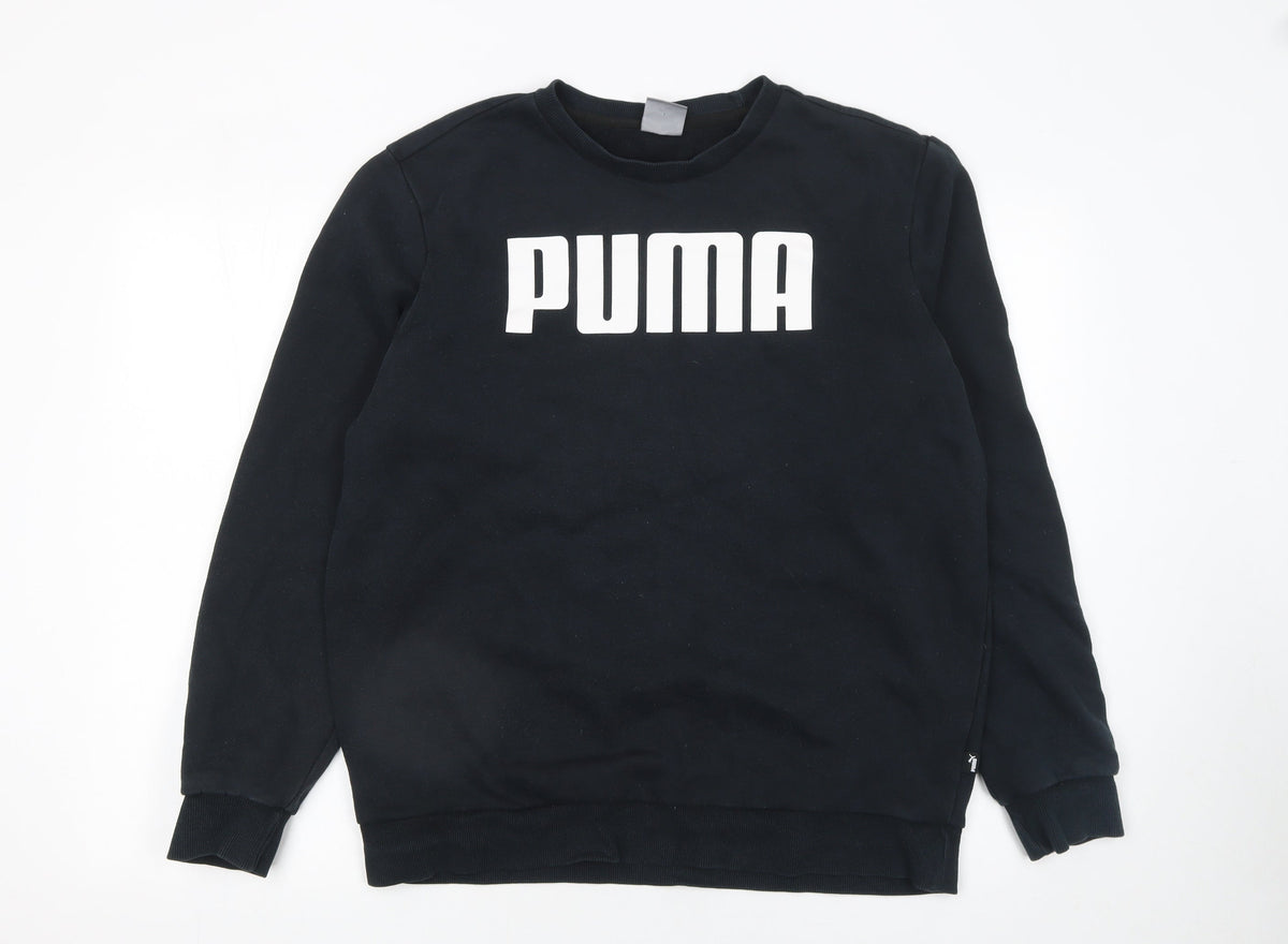Mens UK Size L PUMA Black Pullover Sweatshirt