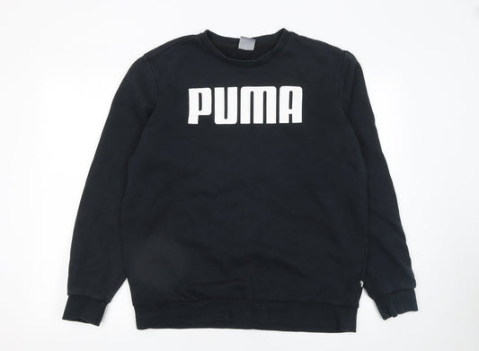 Mens UK Size L PUMA Black Pullover Sweatshirt