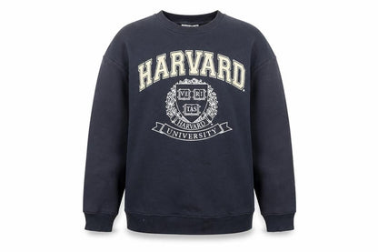 Womens UK Size M Harvard Black Pullover Sweatshirt