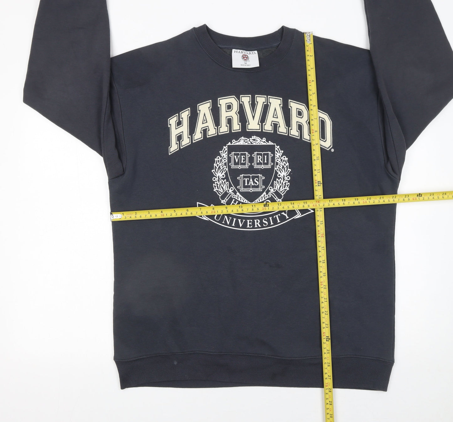 Womens UK Size M Harvard Black Pullover Sweatshirt