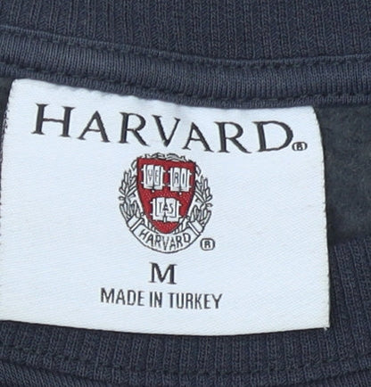 Womens UK Size M Harvard Black Pullover Sweatshirt