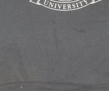 Womens UK Size M Harvard Black Pullover Sweatshirt