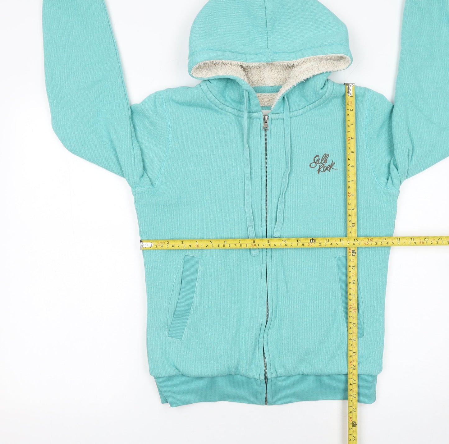 Womens UK Size 8 Saltrock Blue Full Zip Hoodie
