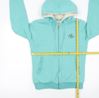Womens UK Size 8 Saltrock Blue Full Zip Hoodie