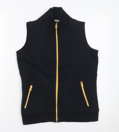 Womens UK Size S Wills Sport Black Vest Sweatshirt