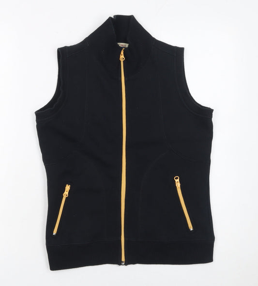 Womens UK Size S Wills Sport Black Vest Sweatshirt