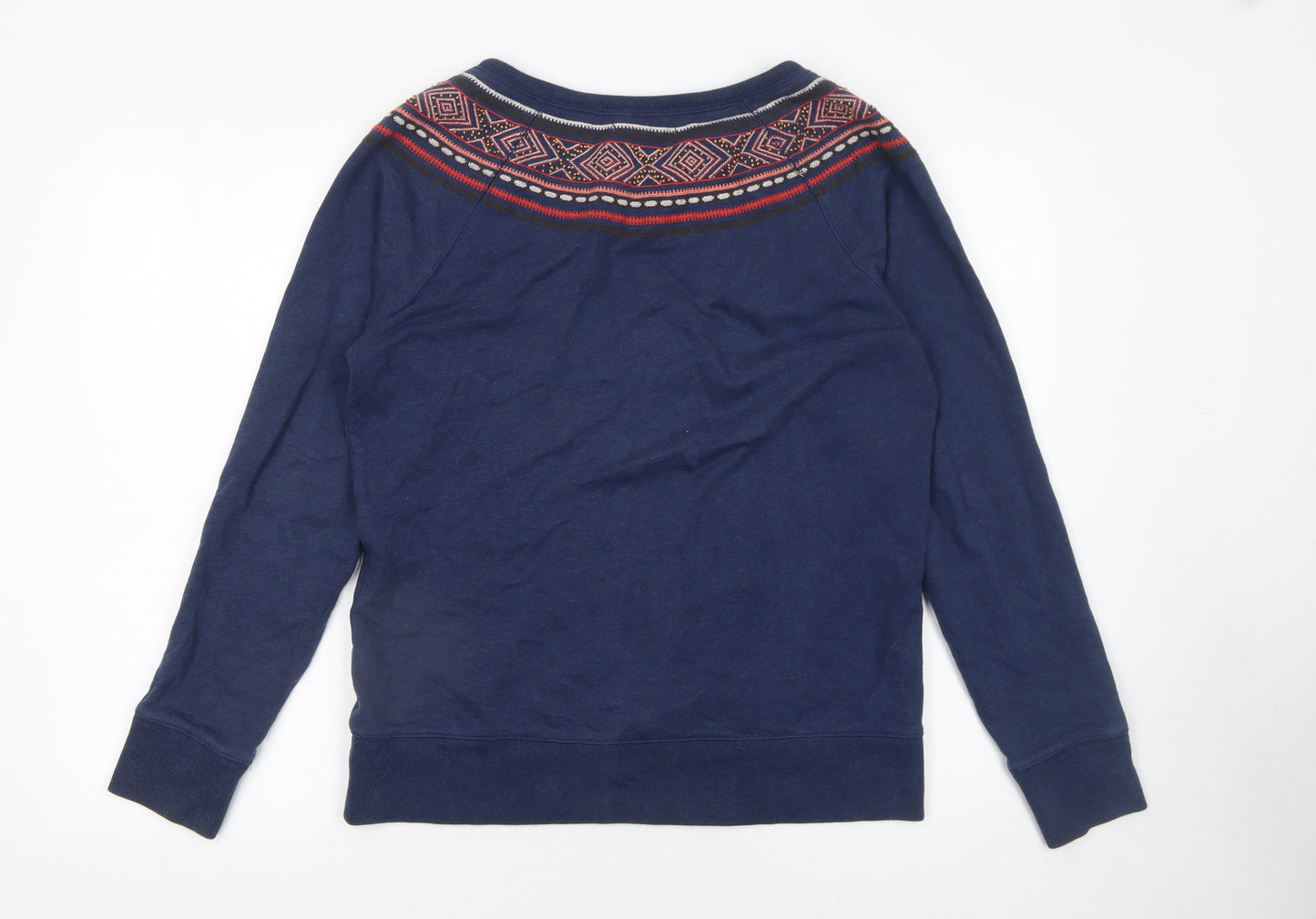 Womens UK Size M Lucky Brand Blue Pullover Sweatshirt