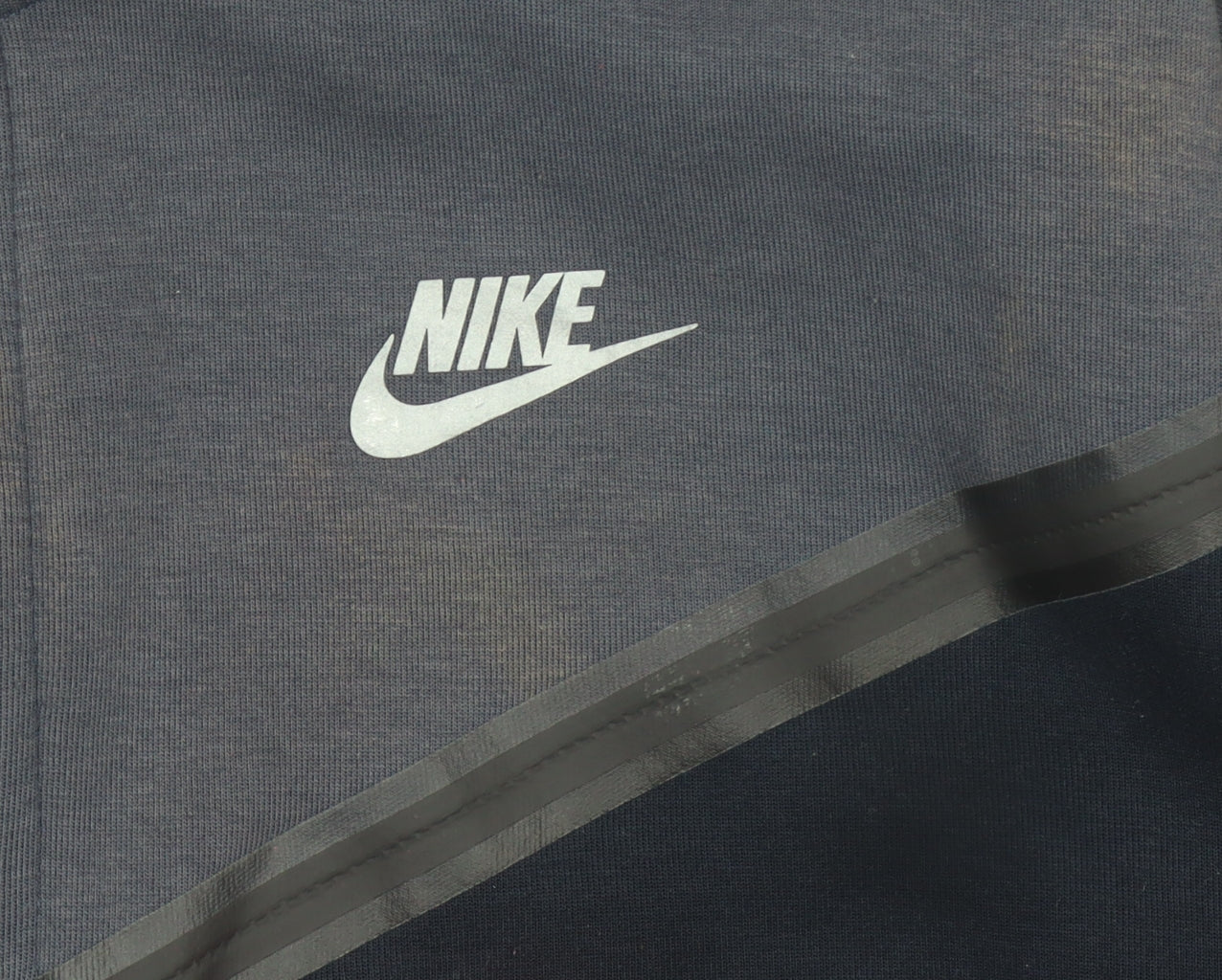 Mens UK Size M Nike Blue Full Zip Hoodie