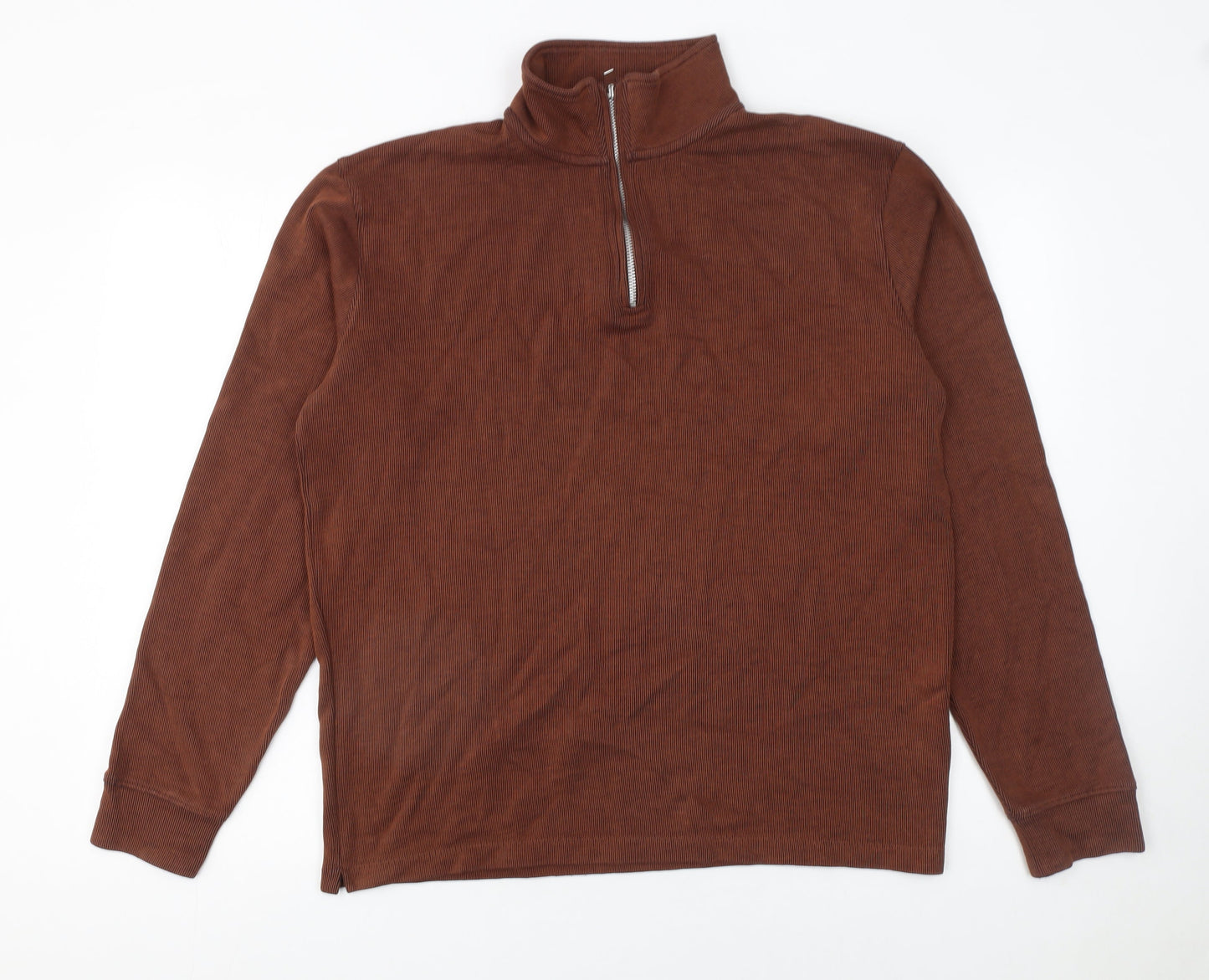Mens UK Size M Marks and Spencer Brown Pullover Sweatshirt