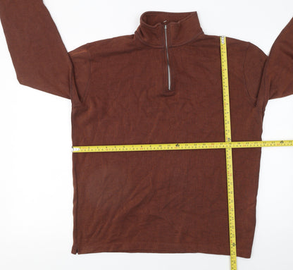 Mens UK Size M Marks and Spencer Brown Pullover Sweatshirt