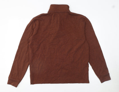 Mens UK Size M Marks and Spencer Brown Pullover Sweatshirt