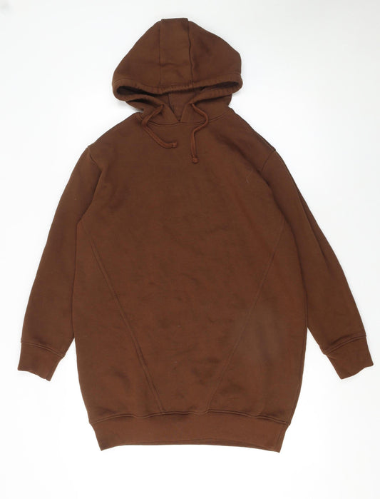 Womens UK Size 6 Threadbare Brown Pullover Hoodie